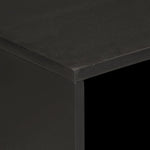 ZNTS Bedside Cabinet Black 50x33x60 cm Solid Wood Mango 356829