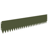 Lawn Edging 20 pcs 103 x 20 cm Steel Olive Green 8008479