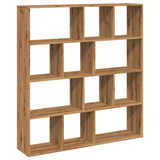 Book Cabinet Artisian Oak 132x29x141.5 cm Engineered Wood 3310315