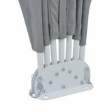 Collapsible Terrace Side Awning Grey 200 cm 44576