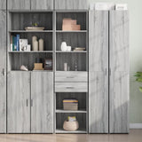 Highboard Grey Sonoma 50x42.5x185 cm Engineered Wood 3281460