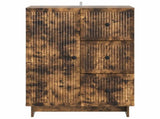 Sideboard Smoked Oak 66 x 34.5 x 90 cm Engineered Wood 893940