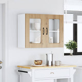 Kitchen Wall Cabinet with Glass Door Kalmar Artisan Oak Engineered Wood 853616