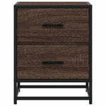 ZNTS Bedside Cabinet Brown Oak 40x31x50 cm Engineered Wood 848682