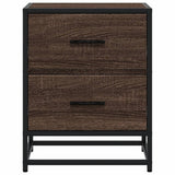 ZNTS Bedside Cabinet Brown Oak 40x31x50 cm Engineered Wood 848682