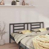 Bed Headboard Grey Solid Pine Wood 186 cm x 4 cm x 100 cm 818837
