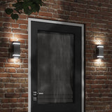 Outdoor Wall Lights 2pcs Black Stainless Steel 4006337