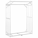 Firewood Rack with Rain Cover 150x60x200 cm Galvanised Steel 4104953