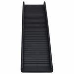 ZNTS Folding Dog Ramp Black 155.5x40x15.5 cm 170987