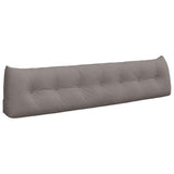 Back Pillow Taupe 200 x 24 x 50 cm Fabric 42014592