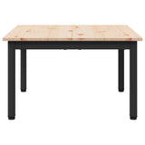 Coffee Table Natural 60 x 60 x 36 cm Solid Pine Wood 892759
