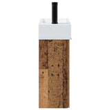 Bathroom Vanity Unit with Tap Old Wood 45.5 x 22.5 x 84 cm 889431