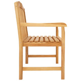 Handcarved Rose Bench Natural 114 x 60 x 95 cm Solid Teak Wood 42030020