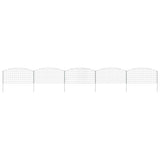 Pond Fence Set 5 pcs Green 100 x 50 cm Steel 42017313