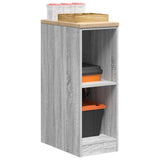 Garage Storage Cabinet Grey Sonoma 30x51x85 cm Solid Wood Pine 860531