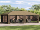 Gazebo Cover with Sidewalls Beige 600.5 x 300.5 cm Polyester 900435