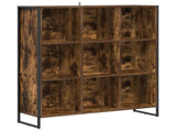 Book Cabinet Smoke Oak 99.5 x 30 x 108.5 cm Engineered Wood 886524