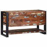 Storage Box Multicolour 80 x 35 x 45 cm Solid Reclaim wood 4015976