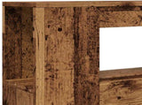 LED Headboard Old Wood 100x18.5x103.5 cm Engineered Wood 857682