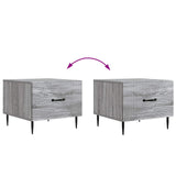 Coffee Table Grey Sonoma 49 x 50 x 40 cm Engineered Wood 894971