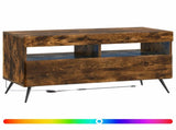 LED TV Cabinet Smoked Oak Engineered Wood 897660