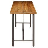 ZNTS Bar Table Solid Reclaimed Teak 150x70x106 cm 245805