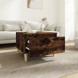 Side Tables 2 pcs Smoked Oak 50x46x35 cm Engineered Wood 819511