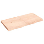Table Top 120x60x cm Untreated Solid Wood Oak 3156313