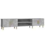 TV Cabinet Concrete Grey 180x31.5x40 cm Engineered Wood 816260