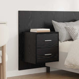 Headboard with Cabinet 3 pcs Black Oak Engineered Wood 3416283