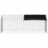 Rabbit Cage Silver 200 x 78 x 78 cm Galvanised Steel 42019237