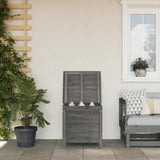Garden Storage Box Anthracite 50x49x56.5 cm Solid Wood Fir 364750