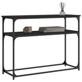 Console Table Black 100x35.5x75 cm Engineered Wood 834065