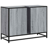Bathroom Sink Cabinet Grey Sonoma 80x33x60 cm Engineered Wood 849292