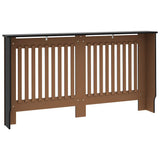 Radiator Cover Black 152x19x81.5 cm Engineered Wood 288177