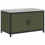 Kitchen Storage HATTEM Olive Green 90 x 50 x 53 cm Steel 874999