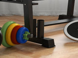 3-Tier Dumbbell Rack, Versatile Weight Rack with 4 Weight Rods for Dumbbells, Kettlebells and Plates T3398P349242