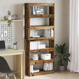 Book Cabinet Old Wood 80 x 30 x 198 cm Engineered Wood 3333921