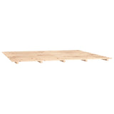 Bed Frame without Mattress 200x200 cm Solid Wood Pine 824558