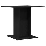 Dining Table Black Oak 80x80x75 cm Engineered Wood 862408