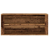 Shoe Bench Old Wood 100x35x45 cm Engineered Wood 857089