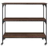 Kitchen Trolley Brown Oak 102x50x95 cm Engineered Wood 842325