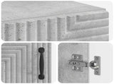 Bathroom Cabinet with Open Shelf HAARLEM Concrete Grey 896818