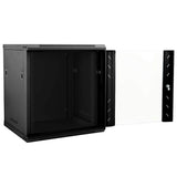 Network Cabinet with Storage Black 53 x 60 x 60 cm Steel 42017656