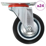 24 pcs Swivel Casters 75 mm 277944