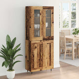 Highboard 2 pcs Old Wood Engineered Wood 3415717