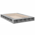 Bed Frame without Mattress Grey Sonoma 150x200 cm King Size 3280473