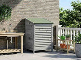 Garden Shed with Roof Grey 59 x 56 x 113.5 cm Solid Fir Wood 42033454