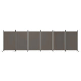 6-Panel Room Divider Anthracite 520x180 cm Fabric 350272