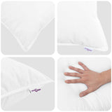 Duvet with Pillow 2 pcs White Microfiber 3376694
